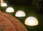5 Grundig LED Solar Lichtbollen - Met Grondsteker - Halve, Nieuw, Verzenden