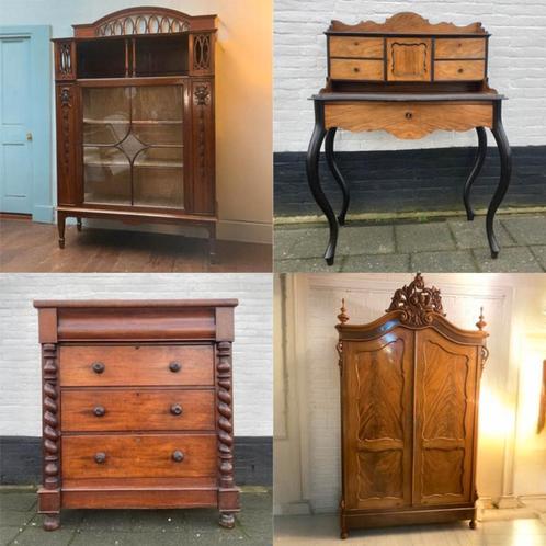 Grote keuze antieke en brocante kasten in Alphen ad Rijn, Antiek en Kunst, Antiek | Meubels | Kasten