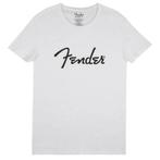 Fender T-Shirt spaghetti logo wit L, Verzenden, Nieuw