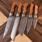 Keukenmes - Chefs knife - Olijfhout en gevouwen staal -