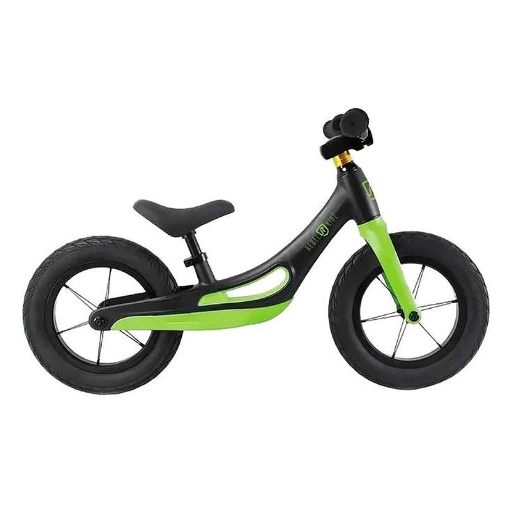 Rebel Kidz Aluminium Loopfiets Zwart-Groen (Actie), Kinderen en Baby's, Speelgoed | Buiten | Voertuigen en Loopfietsen, Nieuw