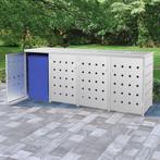 vidaXL Containerberging vierdubbel 240 L roestvrij staal, Verzenden, Nieuw