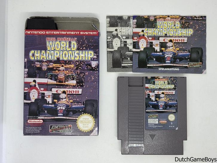 Nintendo Nes – Nigel Mansells World Championship - NOE, Spelcomputers en Games, Games | Nintendo NES, Gebruikt, Verzenden