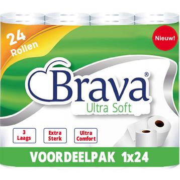 ACTIE: 24 Rollen - 3 Laags - Ultra Soft Toiletpapier - beschikbaar voor biedingen