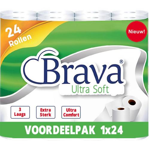 ACTIE: 24 Rollen - 3 Laags - Ultra Soft Toiletpapier -, Huis en Inrichting, Schoonmaakartikelen, Ophalen of Verzenden