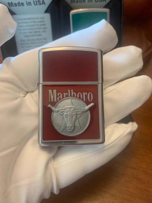Zippo - Marlboro Longhorn - Zonder Minimumprijs - Aansteker, Verzamelen, Rookartikelen, Aanstekers en Luciferdoosjes