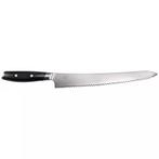 Yaxell Japans broodmes - VG10 roestvrij staal - gekarteld..., Huis en Inrichting, Ophalen of Verzenden, Nieuw, Hout, Los bestek