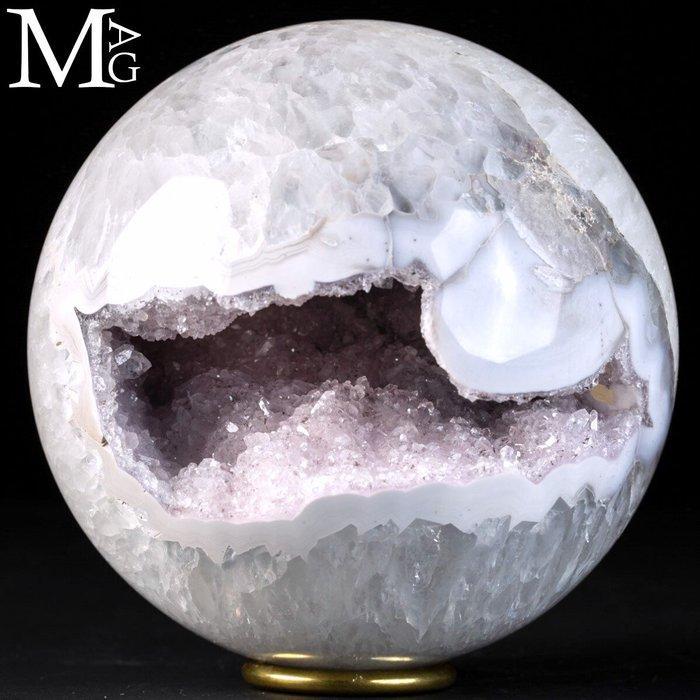 Extreem Kostbare Amethist Bol - Kwarts Geode - Hoogte: 108, Verzamelen, Mineralen en Fossielen