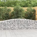 vidaXL Schanskorf gewelfd 400x50x60/80 cm gegalvaniseerd, 100 cm of meer, Verzenden, Nieuw, Metaal