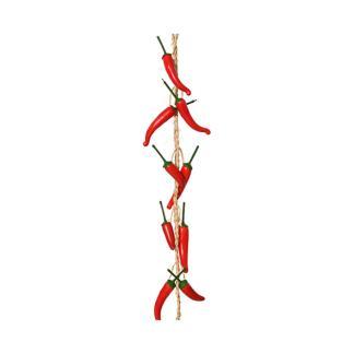 Chilipeper slinger | Decoris | 140 cm (Kunststof), Huis en Inrichting, Woonaccessoires | Kunstplanten en Kunstbloemen, Nieuw, Verzenden
