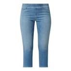 Cambio • blauwe Philia capri zilveren bies • 32, Kleding | Dames, Broeken en Pantalons, Nieuw, Maat 34 (XS) of kleiner, Blauw