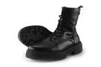 Mustang Veterboots in maat 39 Zwart | 10% extra korting, Kleding | Dames, Schoenen, Verzenden, Zwart, Overige typen, Zo goed als nieuw