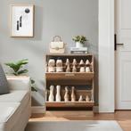 Schoenenkast Sykkylven 2 kleppen sonoma eiken 81x63x24 cm [e, Verzenden, Nieuw