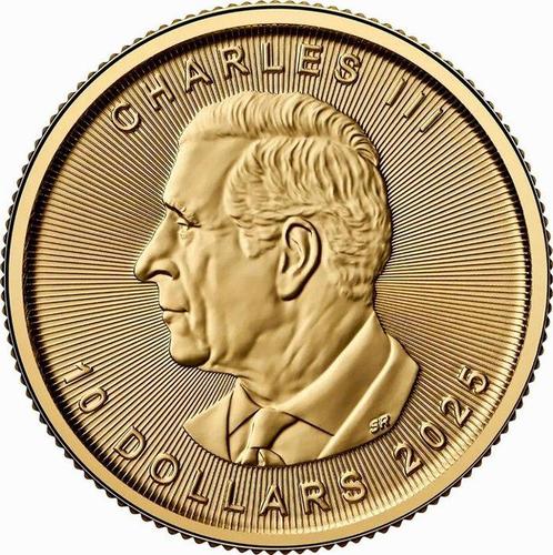 1/4 Ounce - Goud .999 - 2025 - Mapple Leaf fine gold, Postzegels en Munten, Edelmetalen en Baren