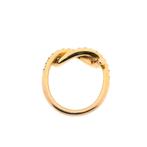 18 Krt. Roségouden ring gezet met diamant | 0,22 ct., Sieraden, Tassen en Uiterlijk, Gebruikt, Overige kleuren, Ophalen of Verzenden