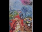 Marc Chagall (1887-1985) - Les amoreux de la Tour Eiffel