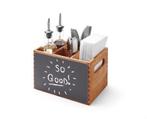 Menu en bestek kist - (B)15x(D)21x(H)15cm, Verzenden, Nieuw in verpakking, Bakkerij en Slagerij