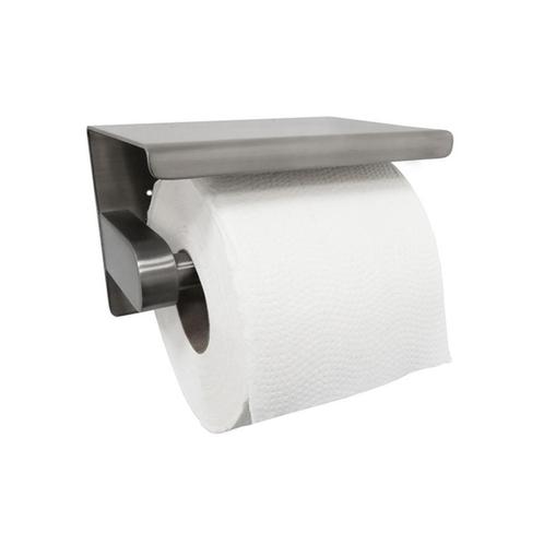 Toiletrolhouder met Plateau Legplankje Wiesbaden 304 RVS, Doe-het-zelf en Verbouw, Sanitair, Bad, Nieuw, Ophalen of Verzenden
