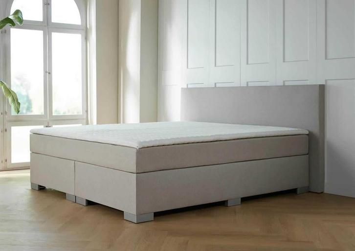 ACTIE! Boxspring Nantes 180 200 Beige, Huis en Inrichting, Slaapkamer | Boxsprings, 180 cm, 200 cm, Beige, Tweepersoons, Nieuw