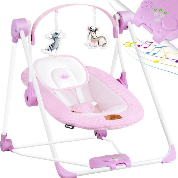 Wipstoel - Babyschommel - Baby Swing -  max 9kg - Roze - KID, Kinderen en Baby's, Wipstoeltjes, Zo goed als nieuw, Verzenden