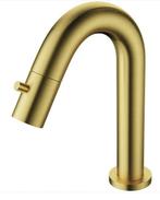 Fontein kraan Mila Geborsteld Goud Exclusive Opbouw 1/2, Doe-het-zelf en Verbouw, Ophalen of Verzenden, Nieuw, Kraan