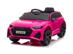 Audi RS6, 12 volt elektrische kinderauto met rubberen banden, Ophalen of Verzenden, Nieuw