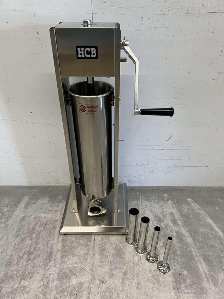RVS Verticale vulbus stopbus worstvuller 7 liter Horeca, Zakelijke goederen, Horeca | Keukenapparatuur, Nieuw in verpakking, Ophalen of Verzenden