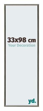 Fotolijst 33x98 cm - Mercury Structuur - Aluminium - New, Verzenden, Nieuw