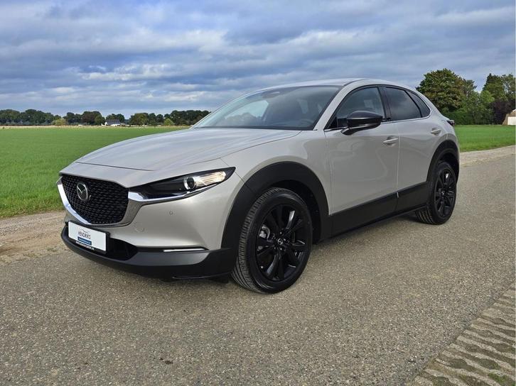 Zakelijke Lease |  Mazda CX-30 2.5 e-SkyActiv-G M Hybrid Cen, Auto's, Mazda, Onderhoudsboekje, Lease, Zwart, Handgeschakeld, SUV of Terreinwagen