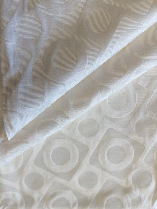 Tessuto optisch wit Space Age ovale - Textiel - 2.8 m - 2.68, Antiek en Kunst, Antiek | Kleden en Textiel