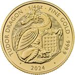 Gouden Tudor Beast Dragon 1/4 oz 2024, Postzegels en Munten, Verzenden, Losse munt, Goud