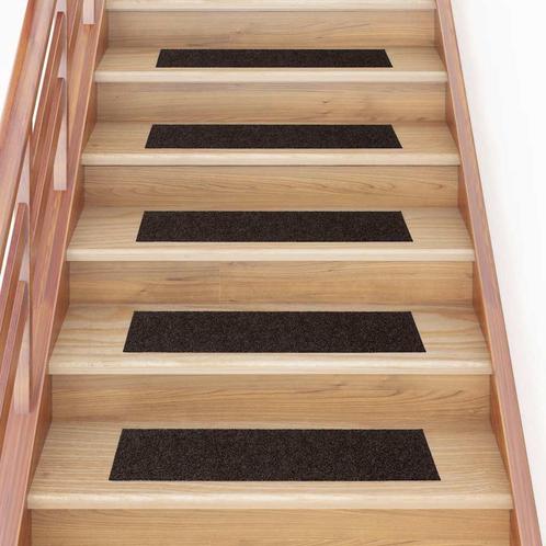 vidaXL Trapmatten zelfklevend 30 st 76x20 cm rechthoekig, Doe-het-zelf en Verbouw, Ladders en Trappen, Nieuw, Verzenden
