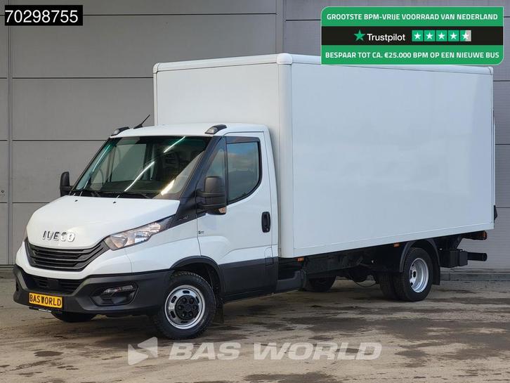Iveco Daily 35C16 Laadklep Dubbellucht Bakwagen 160PK 3,5t T, Auto's, Bestelauto's, Lease, Handgeschakeld, Financial lease, Wit