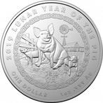 RAM Pig 1 oz 2019, Verzenden, Losse munt, Zilver