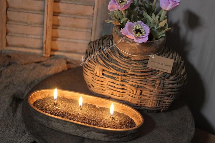 PMR kaarszand met lont Jing-Jang, Huis en Inrichting, Woonaccessoires | Kandelaars en Kaarsen, Nieuw, Ophalen of Verzenden