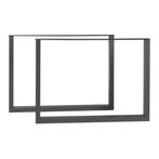 Stalen onderstel Makers set van 2 tafelpoot 72x90 cm zwart [, Verzenden, Nieuw