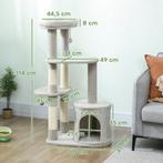 Krabpaal 114 Cm Kattentoren Met Hol, Sisalpalen, Platform, M, Verzenden, Nieuw
