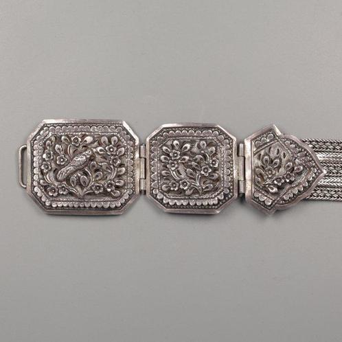 Belt - 372,8 g - Zilver - Asia - Begin 20e eeuw, Antiek en Kunst, Antiek | Goud en Zilver
