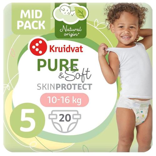 Kruidvat Pure & Soft 5 Junior Luiers Midpack, Kinderen en Baby's, Overige Kinderen en Baby's, Nieuw, Verzenden