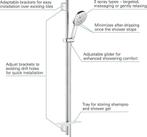 GROHE Rainshower SmartActive 130 Glijstangset - 90 cm - met, Verzenden, Zo goed als nieuw