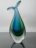sculptuur, La baleine - 32 cm - Glas, Antiek en Kunst, Antiek | Glas en Kristal