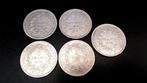 Frankrijk. 5 Francs 1875-A Hercule (lot de 5 monnaies)