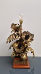 Zonnebloemlamp - Attr. Maison Jansen - Tafellamp - Messing,