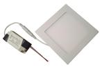 LED downlight vierkant | 145 x 145mm | 9 Watt warmwit | 3000, Verzenden, Nieuw