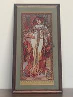 Alphonse Mucha (After) - Wandspiegel (4)- De 4 seizoenen -, Antiek en Kunst, Curiosa en Brocante