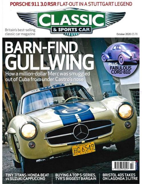 2020 CLASSIC AND SPORTSCAR MAGAZINE (10) OKTOBER ENGELS, Boeken, Auto's | Folders en Tijdschriften
