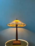 Art Deco Tiffany Style Table Lamp with Stained Glass Shade, Huis en Inrichting, Ophalen of Verzenden, Nieuw