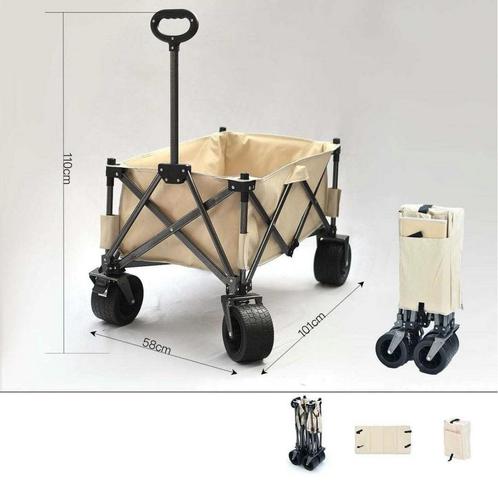 Bolderkar XL - opvouwbaar- nu met Gratis Strandtent., Caravans en Kamperen, Bolderkarren, Nieuw, Opvouwbaar, Verzenden
