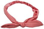 Haarband Knoop Strik Ruit Print Rood, Nieuw