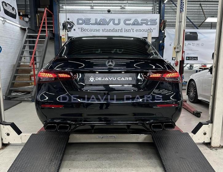 E63 AMG Look Diffuser Night Package Mercedes Benz E-Klasse, Auto-onderdelen, Carrosserie en Plaatwerk, Achter, Nieuw, Mercedes-Benz